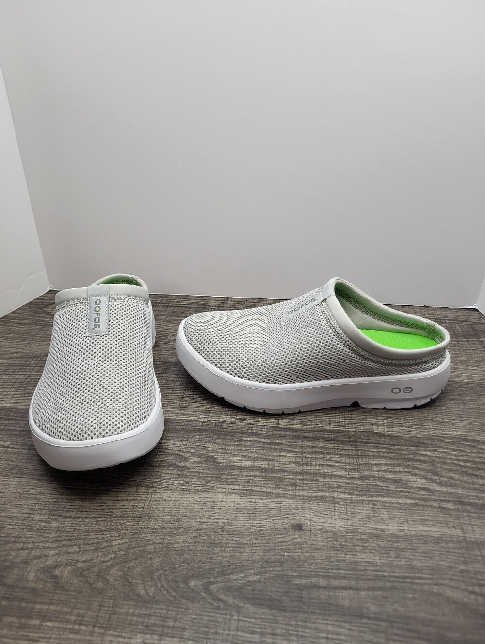 OOFOS OOcoozie Sport Mule Mesh Slip On Shoe Comfort Gray Women's Size 7 New